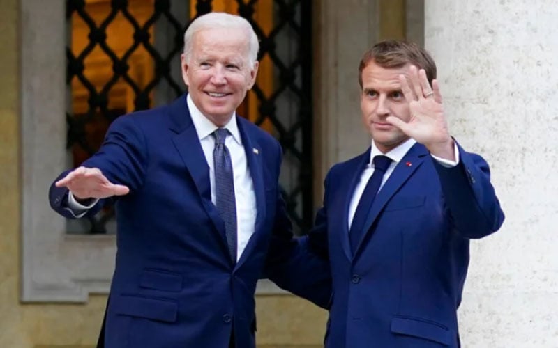 Presiden AS Joe Biden Temui Presiden Emmanuel Macron Soal AUKUS